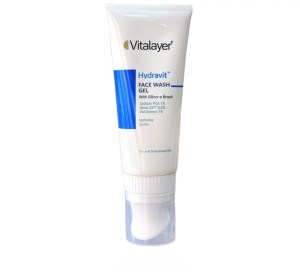 ویتالایر ژل براش شستشوی صورت 200میل مدل هیدراویت مناسب پوست های خشک Vitalayer