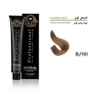 رنگ مو 120 میل اوایی شماره 8/00 طبیعی قوی AWAII