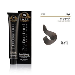رنگ مو 120 میل اوایی شماره 6/1 دودی AWAII