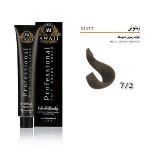 رنگ مو 120 میل اوایی شماره 7/2 زیتونی