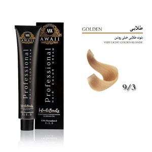 رنگ مو 120 میل اوایی شماره 9/3 طلایی