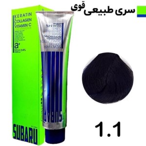 رنگ مو 120 میل المانی سوبارو شماره 1/1 مشکی پر کلاغی