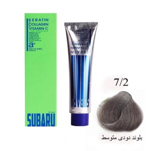 رنگ مو 120 میل المانی سوبارو شماره 7/2 دودی