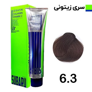 رنگ مو 120 میل المانی سوبارو شماره 6/3 زیتونی