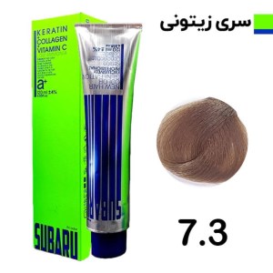 رنگ مو 120 میل المانی سوبارو شماره 7/3 زیتونی