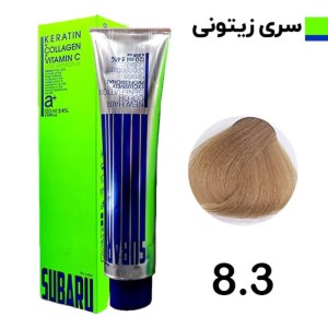 رنگ مو 120 میل المانی سوبارو شماره 8/3 زیتونی