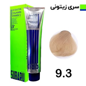 رنگ مو 120 میل المانی سوبارو شماره 9/3 زیتونی