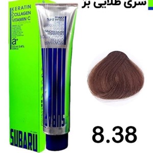 رنگ مو 120 میل المانی سوبارو شماره 8/38 طلایی بژ