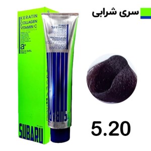 رنگ مو 120 میل المانی سوبارو شماره 5/20 شرابی
