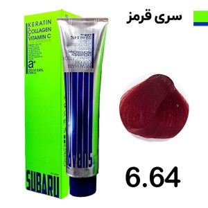 رنگ مو 120 میل المانی سوبارو شماره 6/64 قرمز