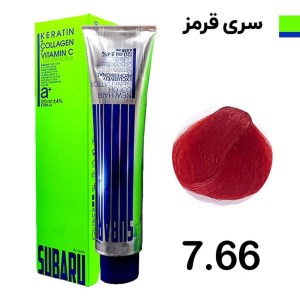 رنگ مو 120 میل المانی سوبارو شماره 7/66 قرمز