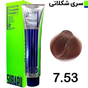 رنگ مو 120 میل المانی سوبارو شماره 7/53 شکلاتی