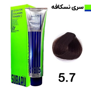 رنگ مو 120 میل المانی سوبارو شماره 5/7 نسکافه ای
