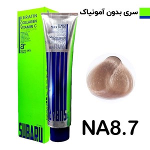 رنگ مو 120 میل المانی سوبارو شماره NA 8/7 بدون آمونیاک